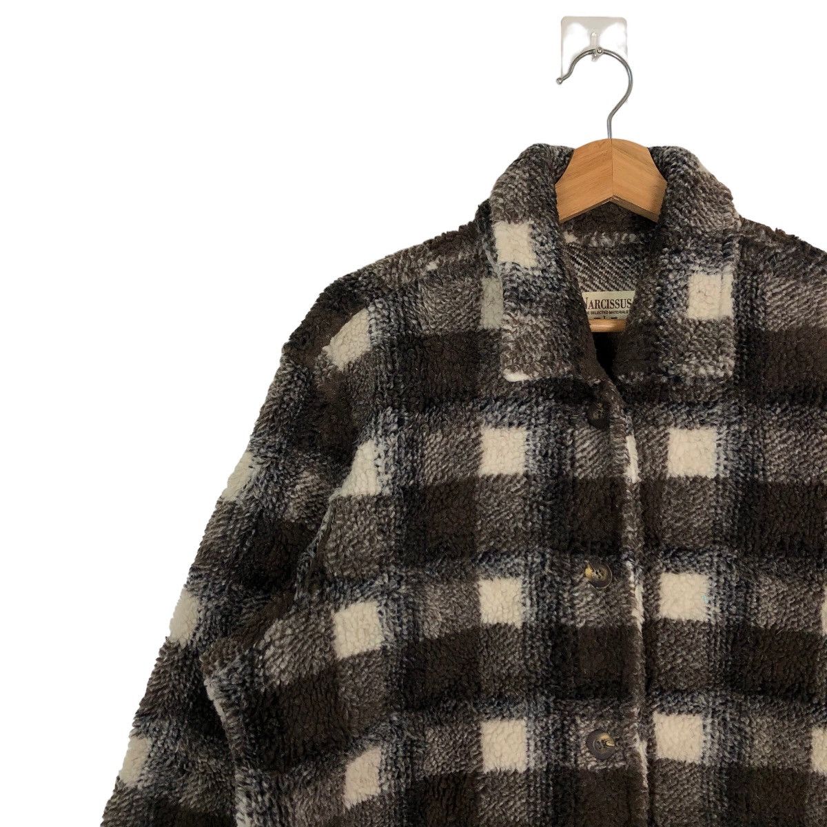 Japanese Brand VINTAGE FLANEL WOOL JACKET NARCISSUS ISSEY MIYAKE JAPAN Size US L / EU 52-54 / 3 - 6 Thumbnail