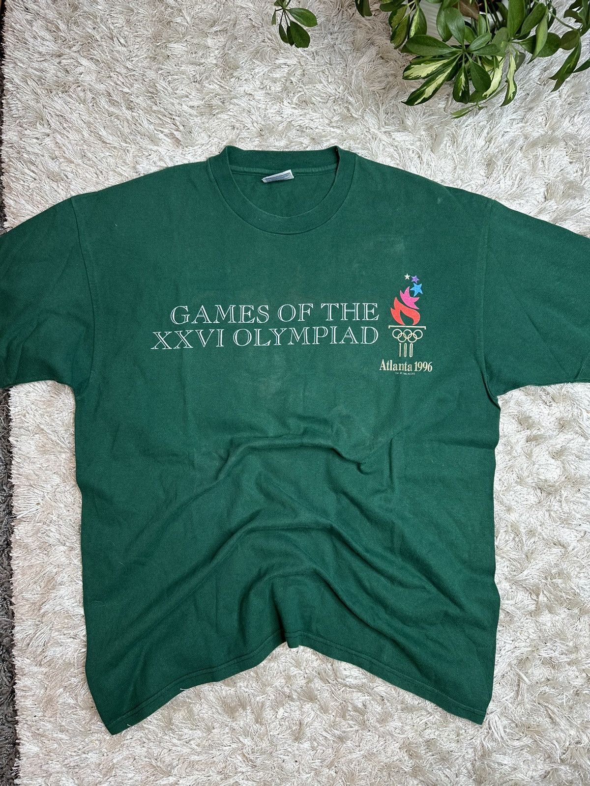 USA Olympics 1992 Hanes Games Olympiad Atlanta 1996 Vintage Made in USA Size US XL / EU 56 / 4 - 5 Thumbnail