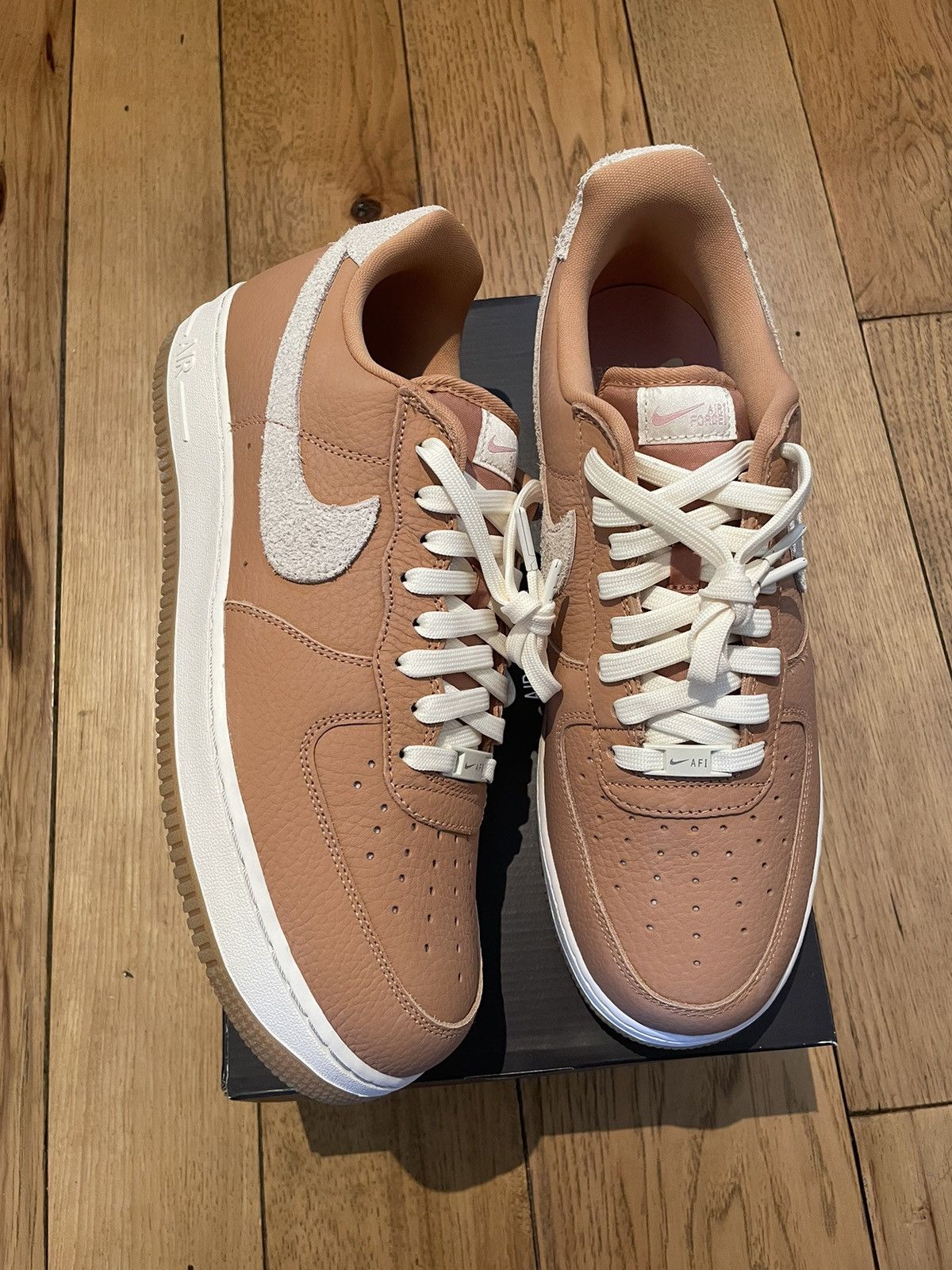 Nike Nike Air Force 1 ‘07 Craft Light Cognac Size US 11.5 / EU 44-45 - 2 Thumbnail