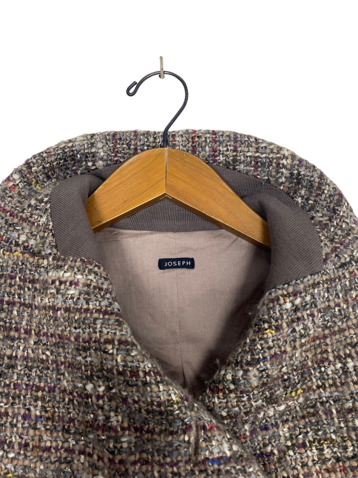 Joseph Rare‼️ Vintage Joseph Tweed Wool Coat Made in Italy Size S / US 4 / IT 40 - 5 Thumbnail
