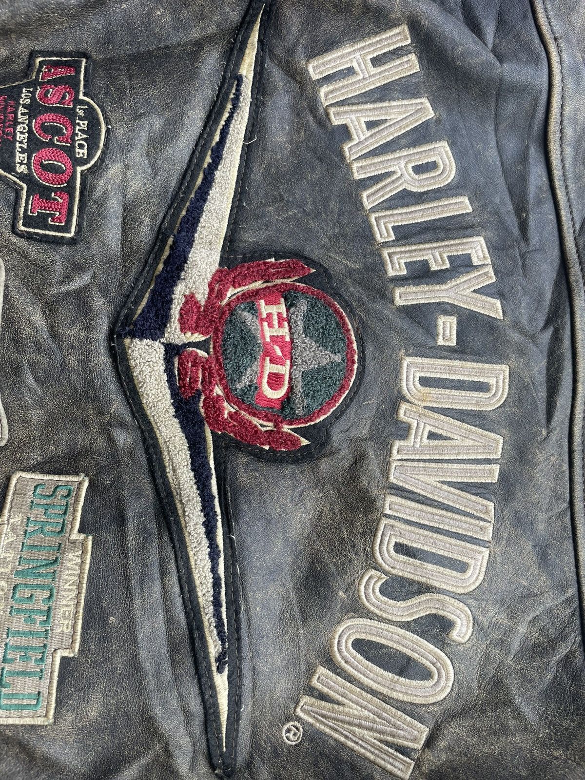 Harley Davidson Vintage 90’s Harley Davidson Leather Jacket Size US M / EU 48-50 / 2 - 7 Thumbnail