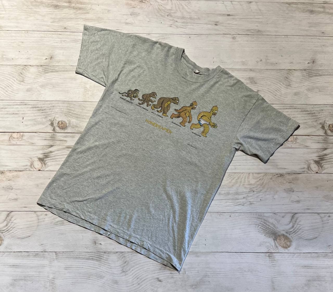 The Simpsons Vintage The Simpson Homersapien 1996 T-Shirt Movie Size US L / EU 52-54 / 3 - 1 Thumbnail