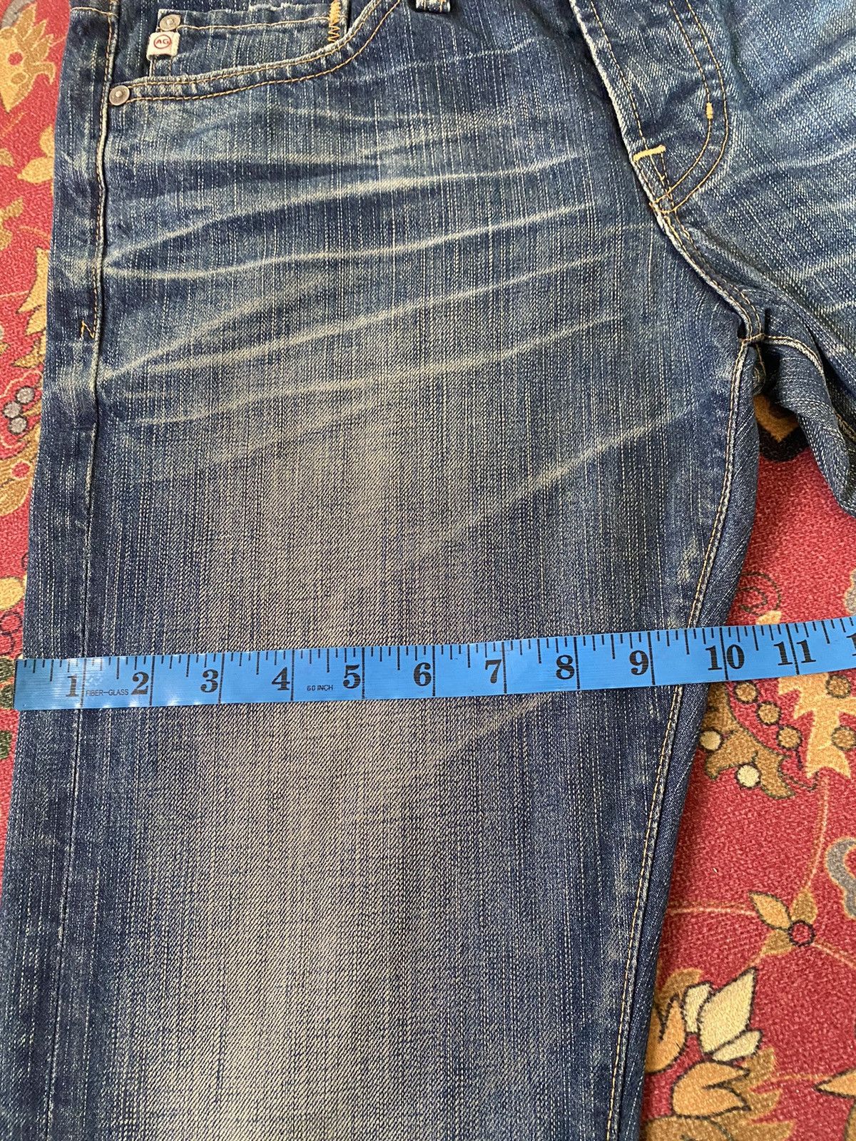 AG Adriano Goldschmied × Vintage 🔥RARE🔥Vintage AG Adriano Goldschmied Blue Faded Jeans Size US 31 - 17 Thumbnail