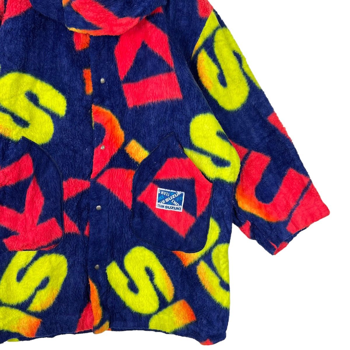 Sports Specialties 🔥 RARE VINTAGE TEAM SUZUKI PRINTED FLEECE OVERSIZED JACKET Size US M / EU 48-50 / 2 - 5 Thumbnail