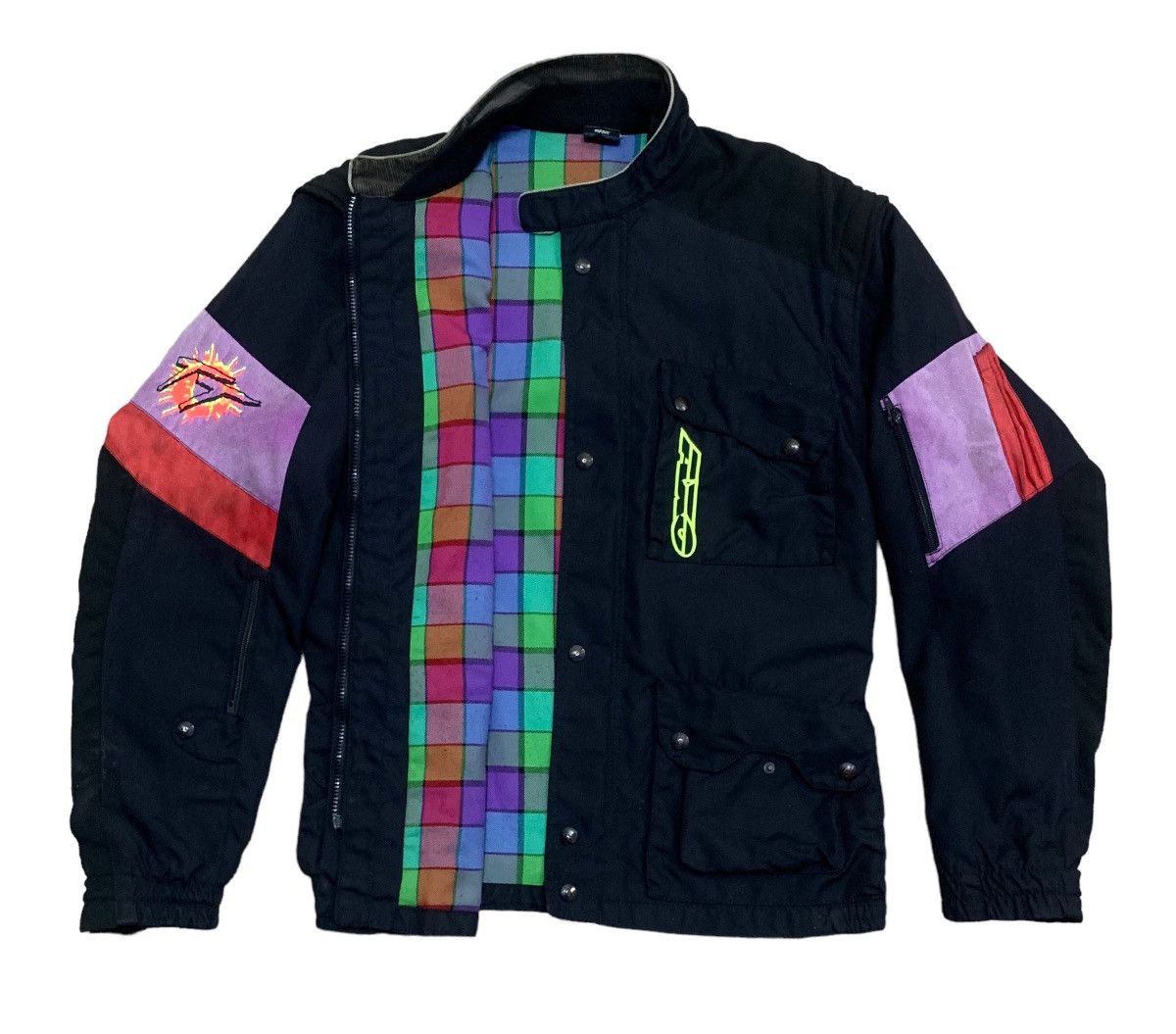 Rare Design Vintagd Brand AXO Racing Bomber Jacket 1990s