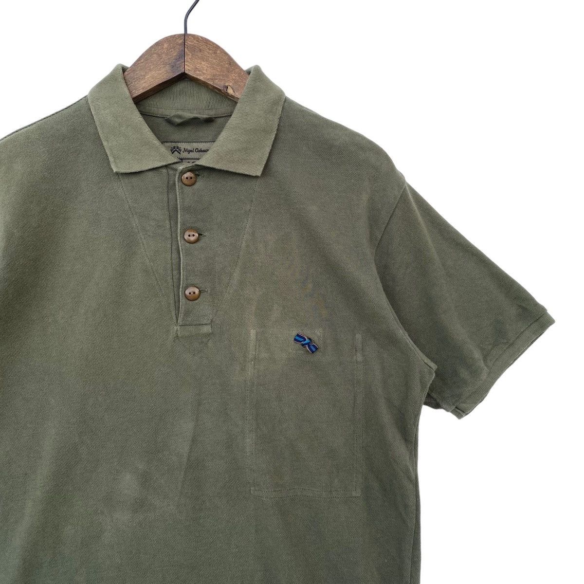 Nigel Cabourn Nigel Cabourn German Ribbon SS Polo Tee Size US M / EU 48-50 / 2 - 3 Thumbnail