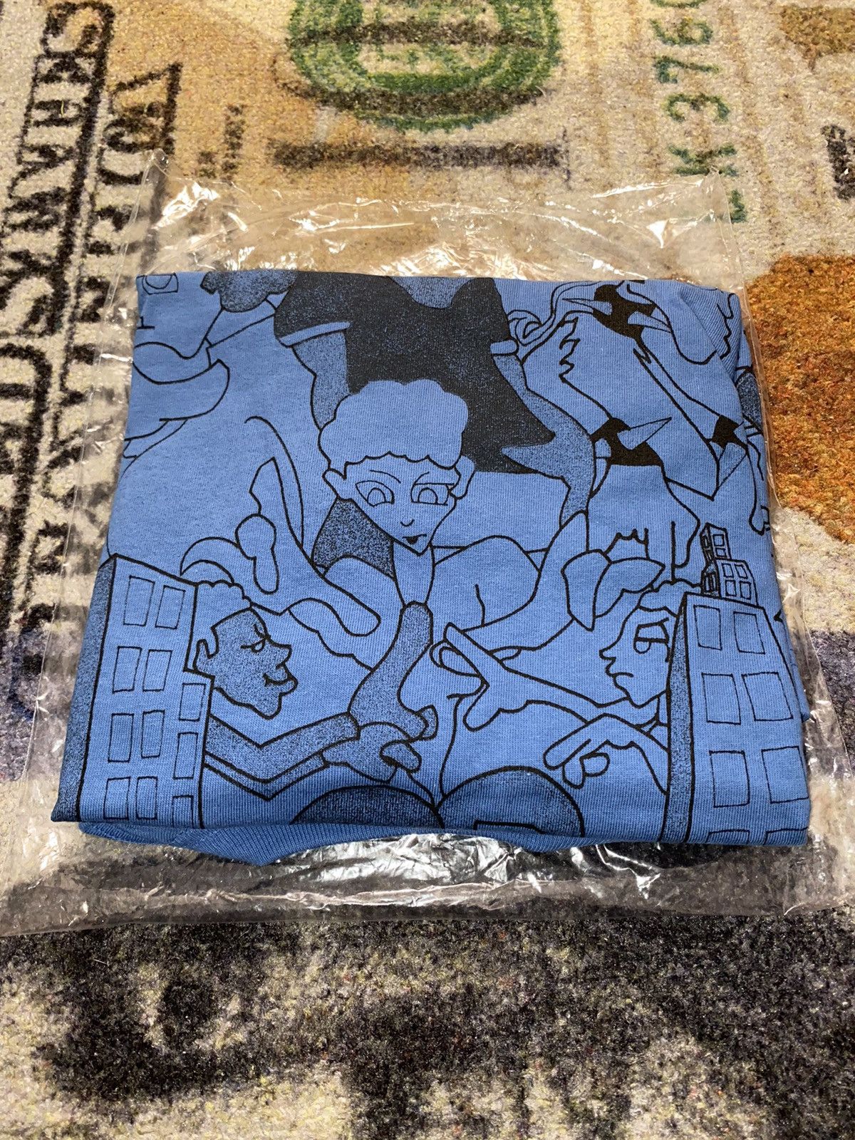image of Supreme Downtown Tee Blue, Men's (Size XL)