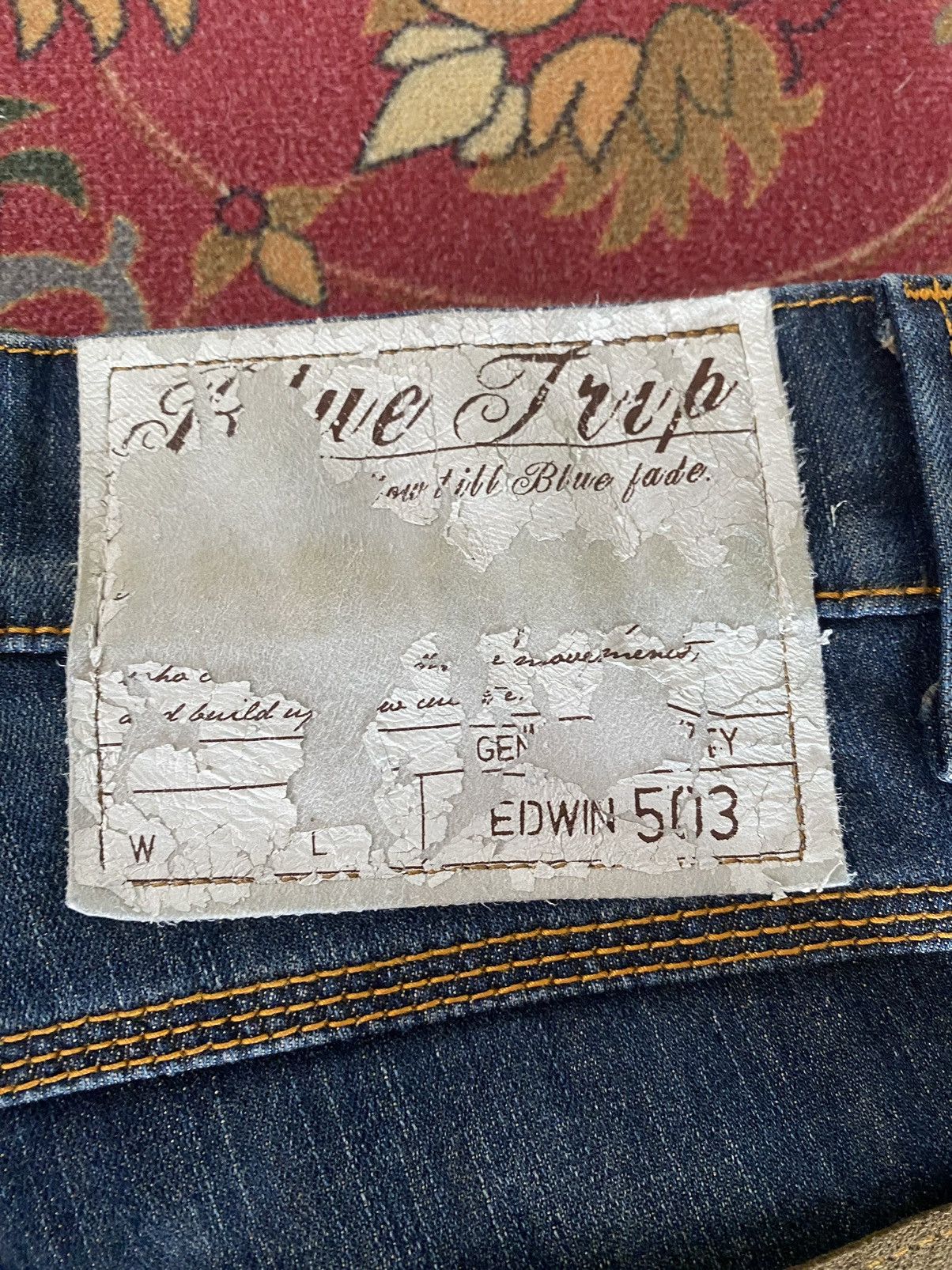Edwin Vintage Edwin 503 Blue Trip Size US 32 / EU 48 - 14 Thumbnail