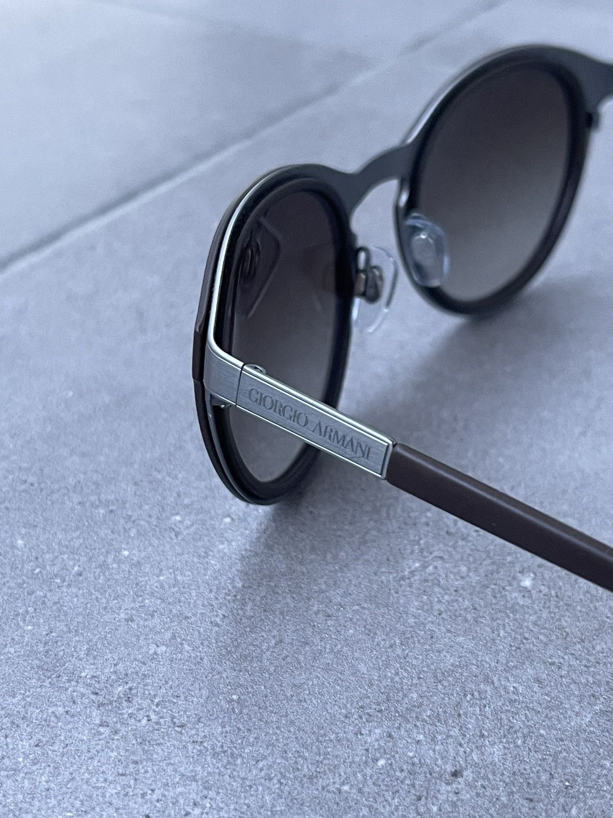 Armani Giorgio Armani AR6009 3032/8E Brown Silver Sunglasses Size ONE SIZE - 7 Thumbnail