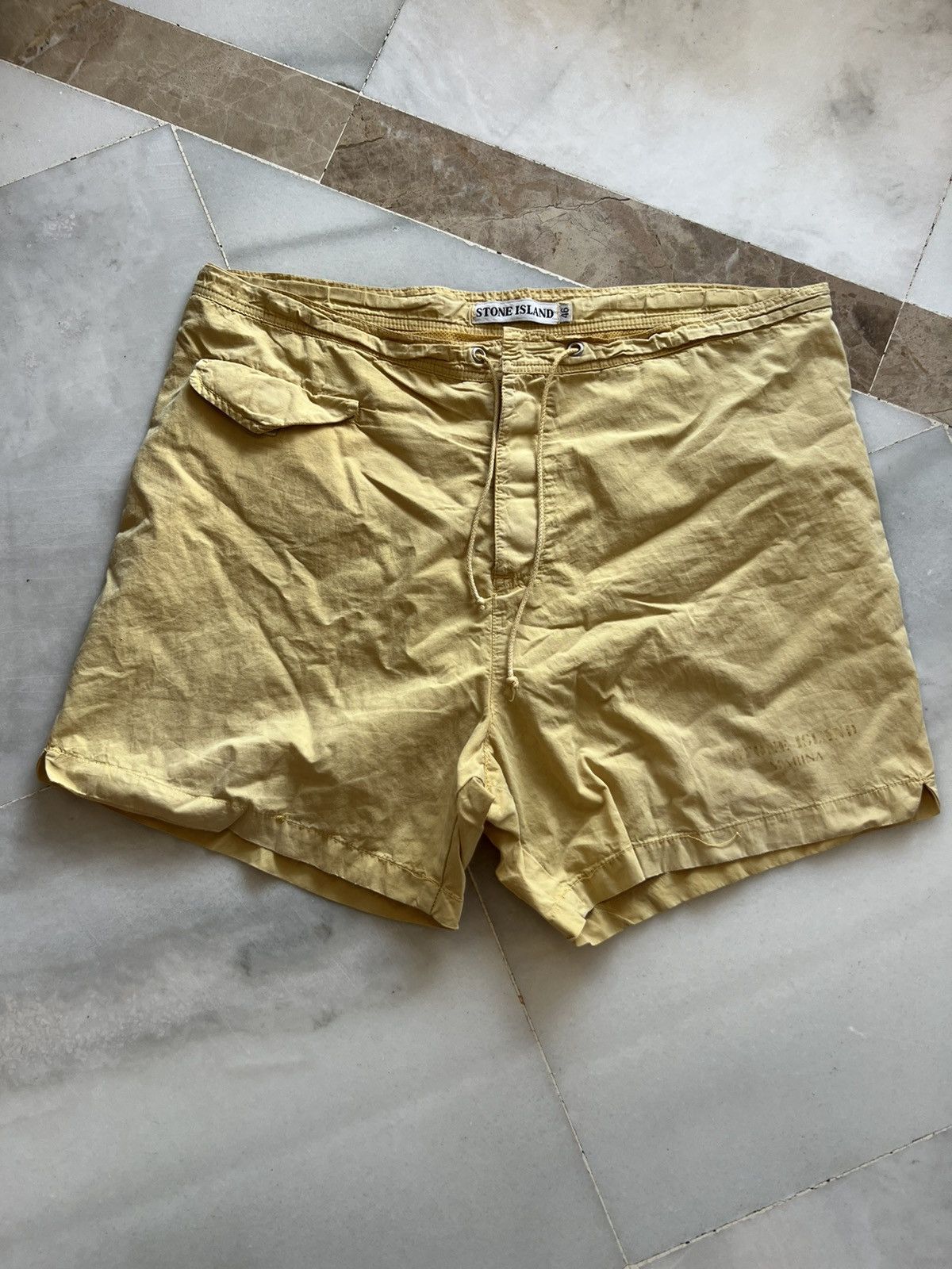 Stone Island Stone island marina vintage rare swim shorts Size US 33 - 6 Thumbnail