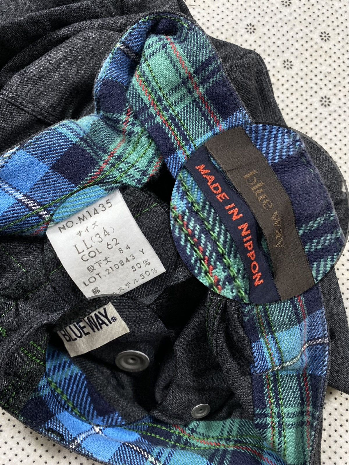 Japanese Brand Salt & Papper Pant By Blue Ways Japanease Brand Size US 35 - 7 Thumbnail