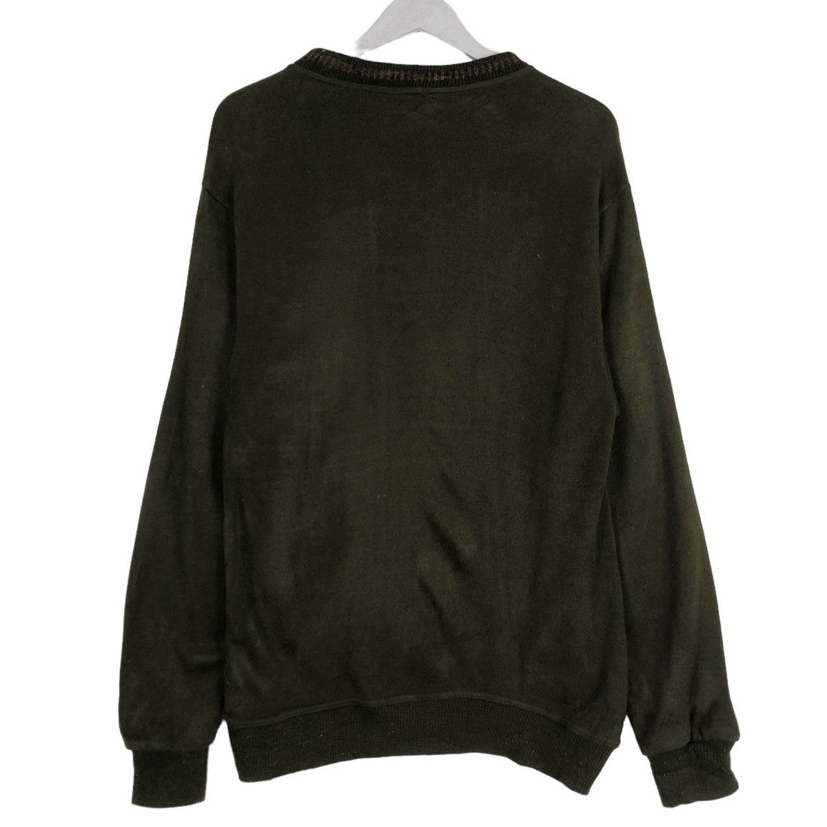 Designer × Japanese Brand × Vintage 💥90s CLAUDIO VALENTINO EMBROIDERY CREWNECK SWEATSHIRT Size US L / EU 52-54 / 3 - 7 Thumbnail