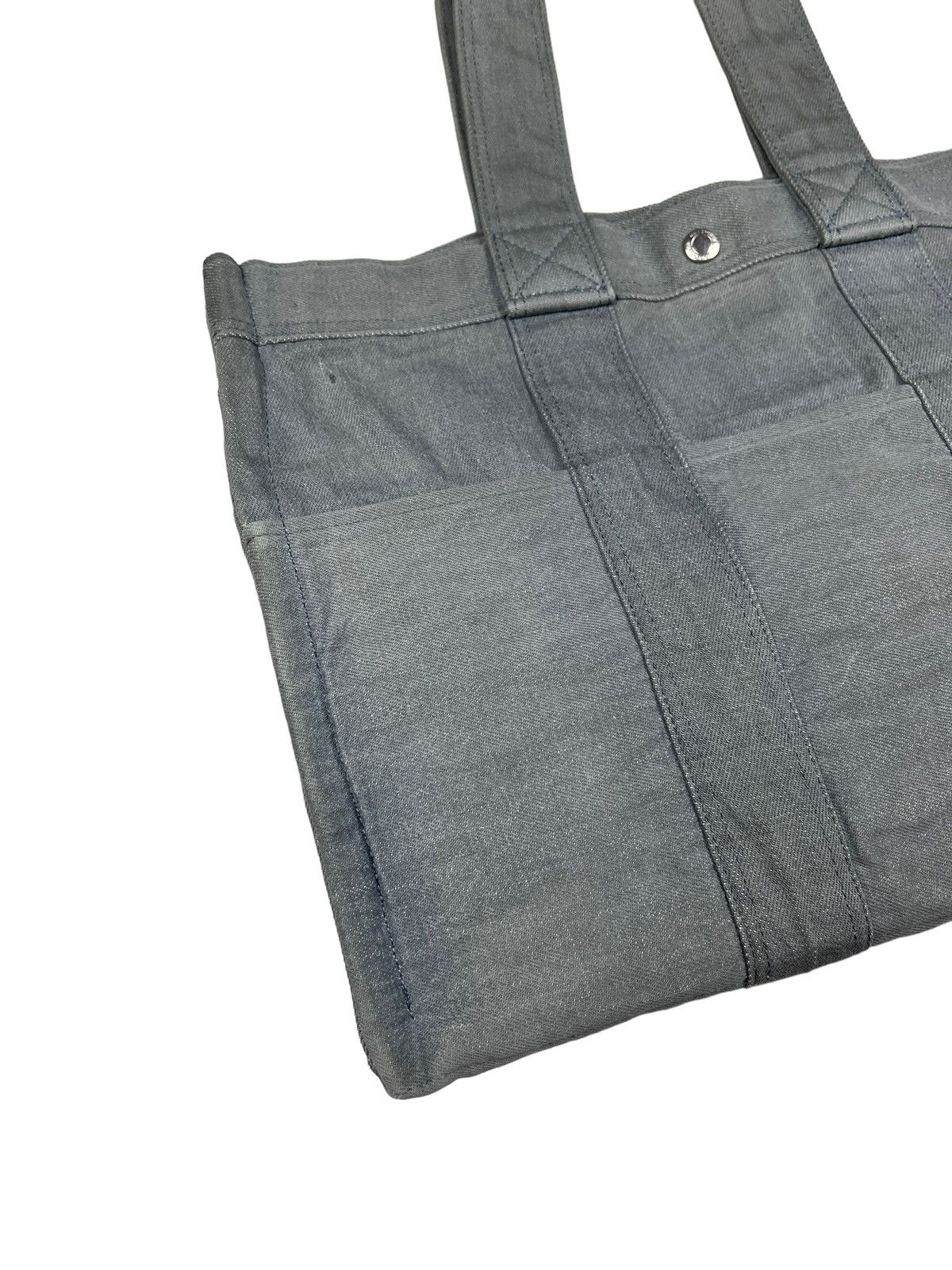 Head Porter × Porter Head Porter Grey Denim Tote Bag Size ONE SIZE - 6 Thumbnail