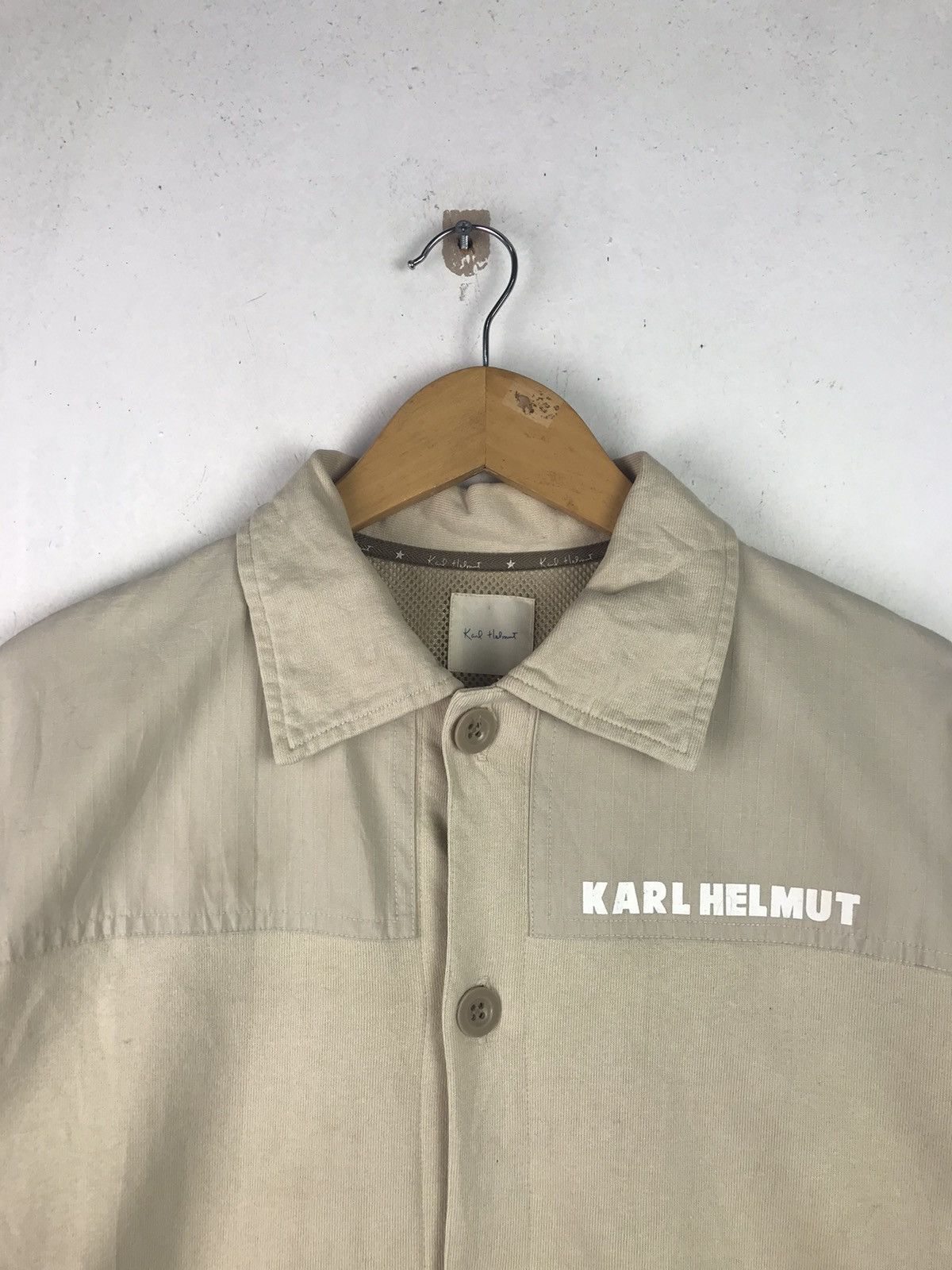 Karl Helmut × Vintage Vintage Karl Helmut Button ups Rare Patch Design Size US M / EU 48-50 / 2 - 3 Thumbnail