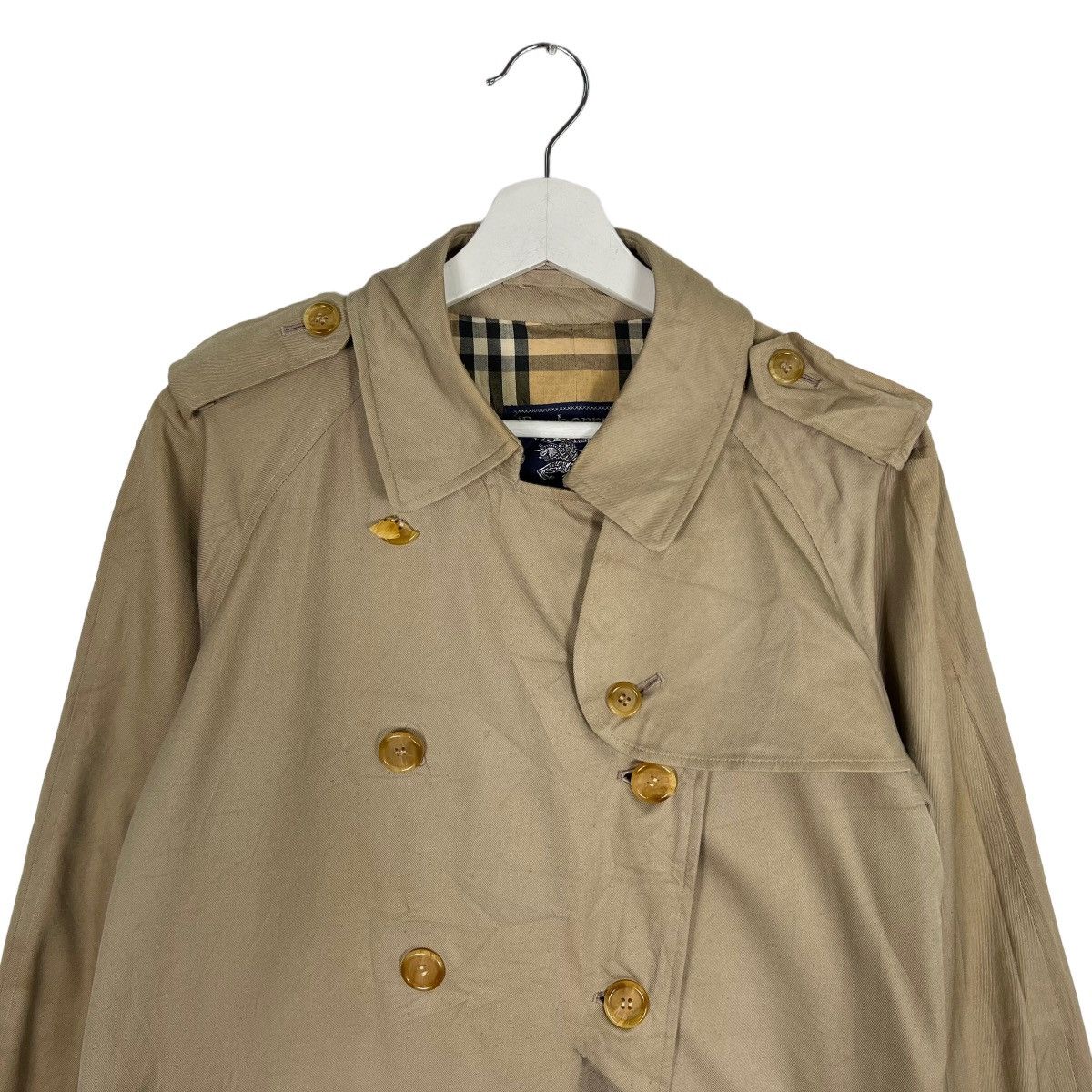 Burberry 🔥BURBERRY NOVA CHECK LINING BELT TRENCHCOAT MADE IN ENGLAND Size US L / EU 52-54 / 3 - 5 Thumbnail