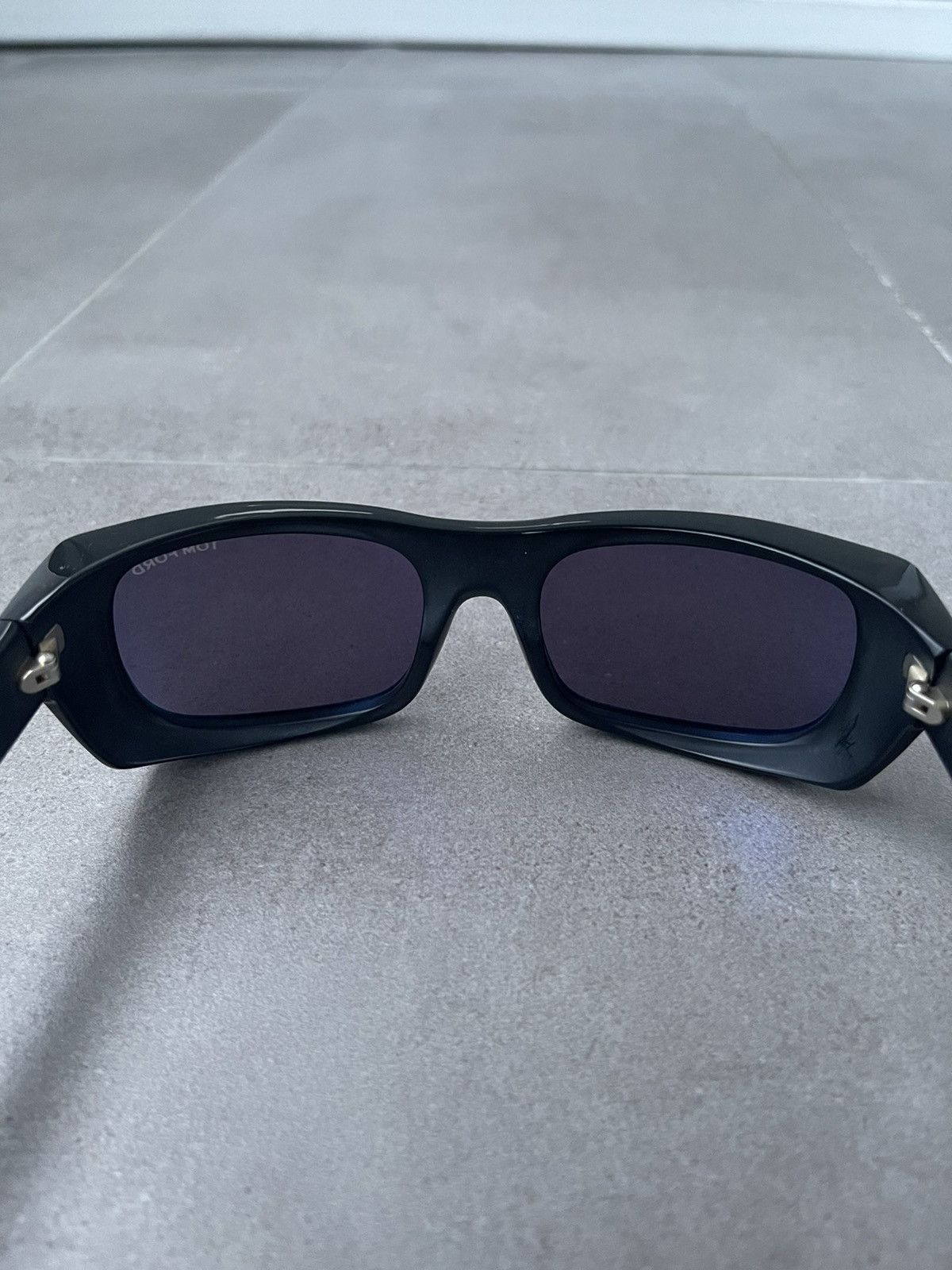 Tom Ford !DS! Tom Ford Toby TF440 01A 3D Square Black Sunglasses Size ONE SIZE - 10 Thumbnail