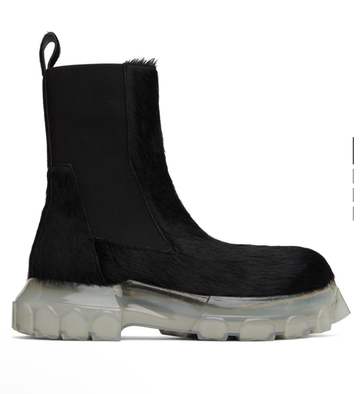 Rick Owens Rick Owens Long Hair Beatle Bozo Tractor Boots (black) | Grailed