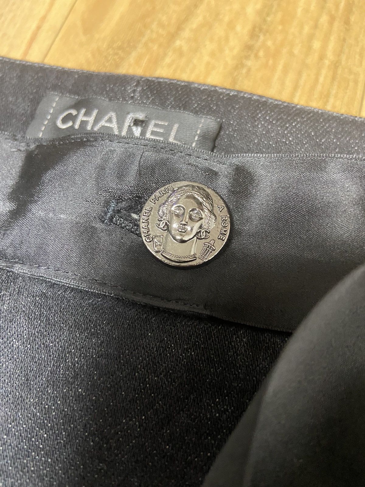 Chanel 36 Chanel waist tie ribbons denim pants jeans Size 26" / US 2 / IT 38 - 4 Thumbnail