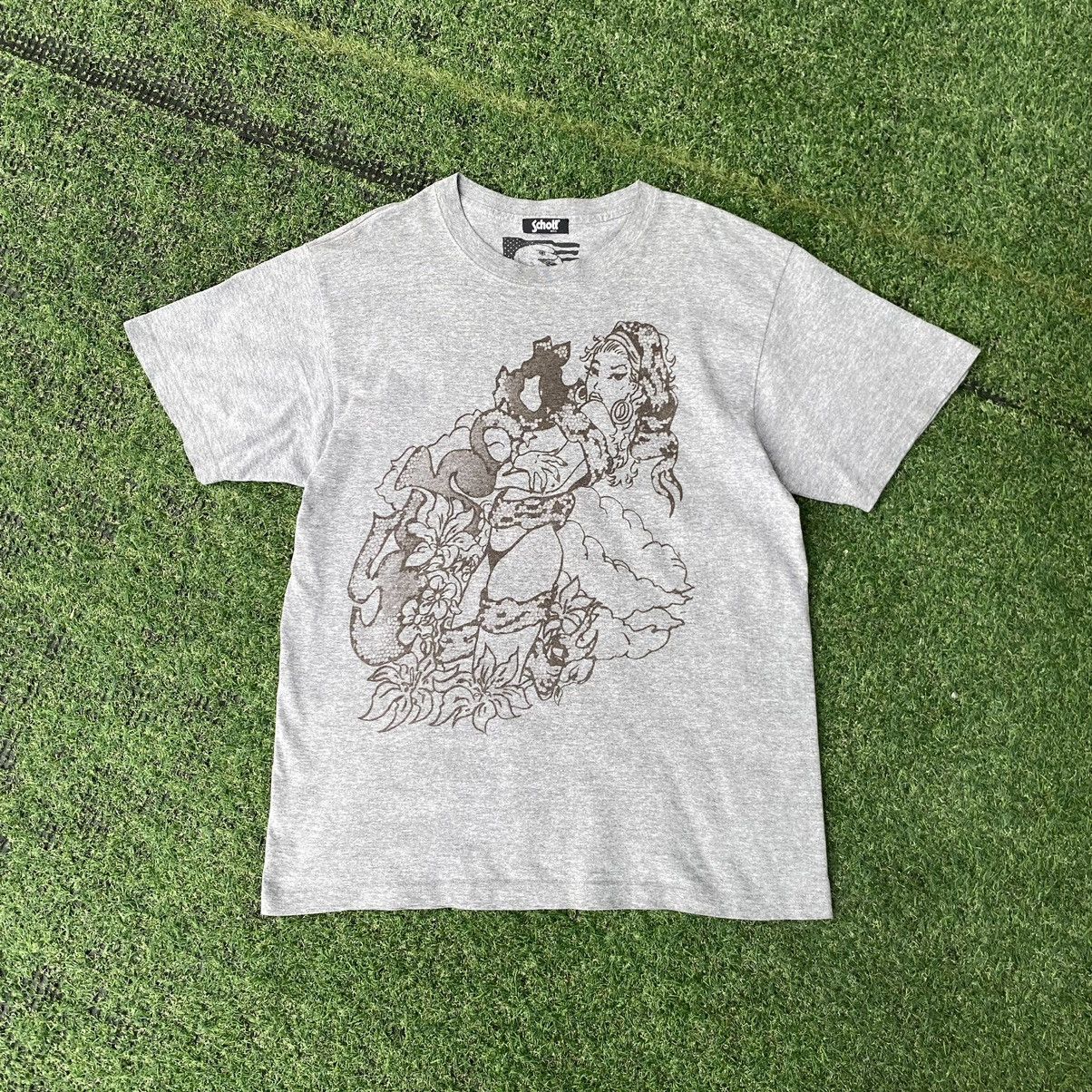Schott Vintage Y2K Schott NYC HOOKUPS ERD GRUNGE TEE Size US L / EU 52-54 / 3 - 1 Thumbnail
