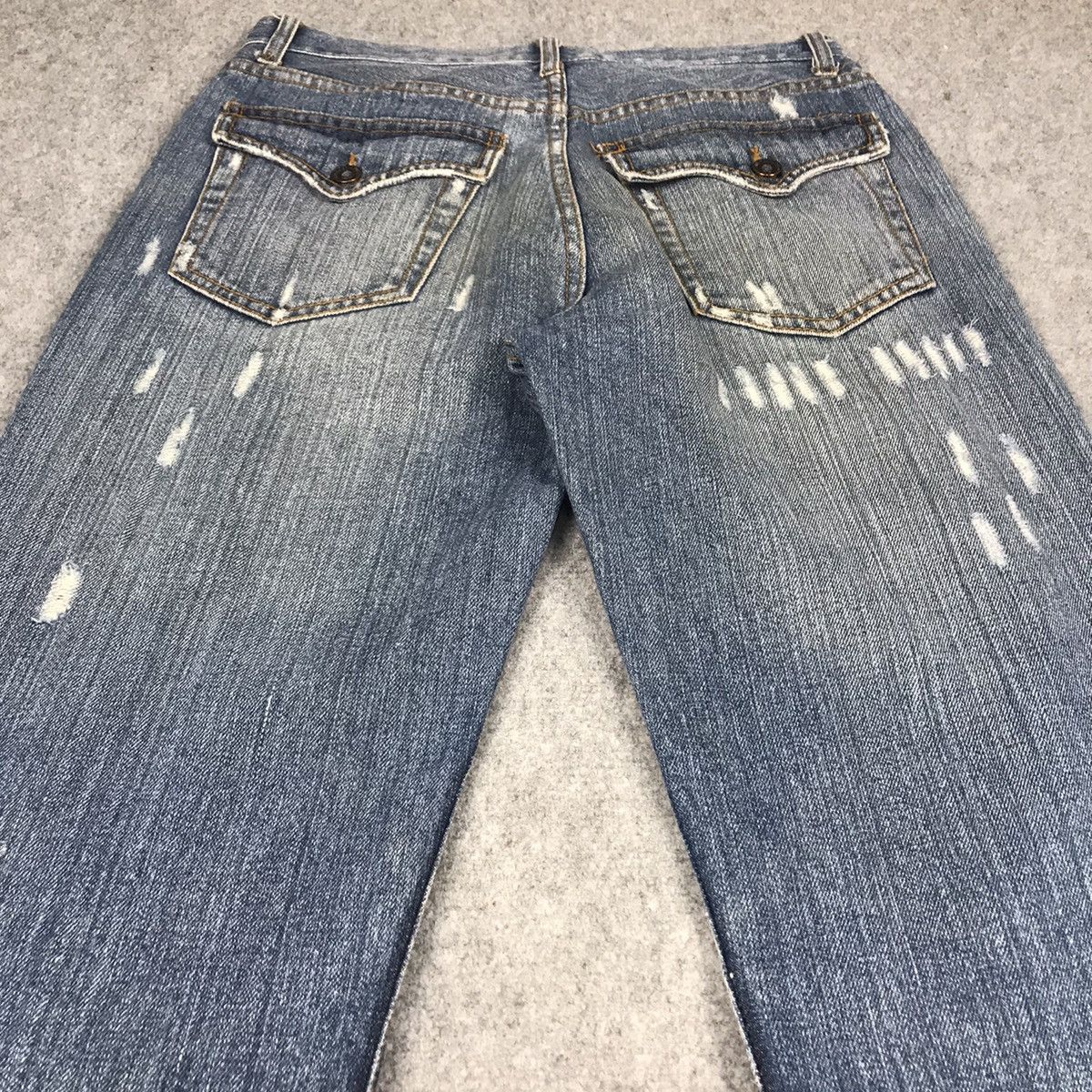 Other FLARE JENAS😈NYLAUS JEANS RIPPED DISTRESSED BOOTCUT PANTS Size US 30 / EU 46 - 14 Thumbnail
