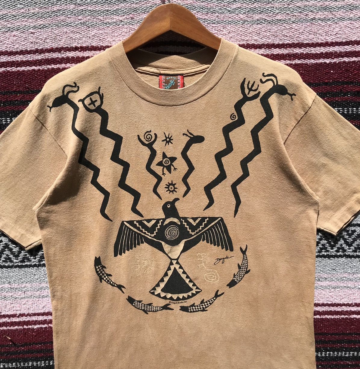 Vintage Vintage 90s Dagoli ThunderBird Tee Goros Japan Size US M / EU 48-50 / 2 - 9 Thumbnail