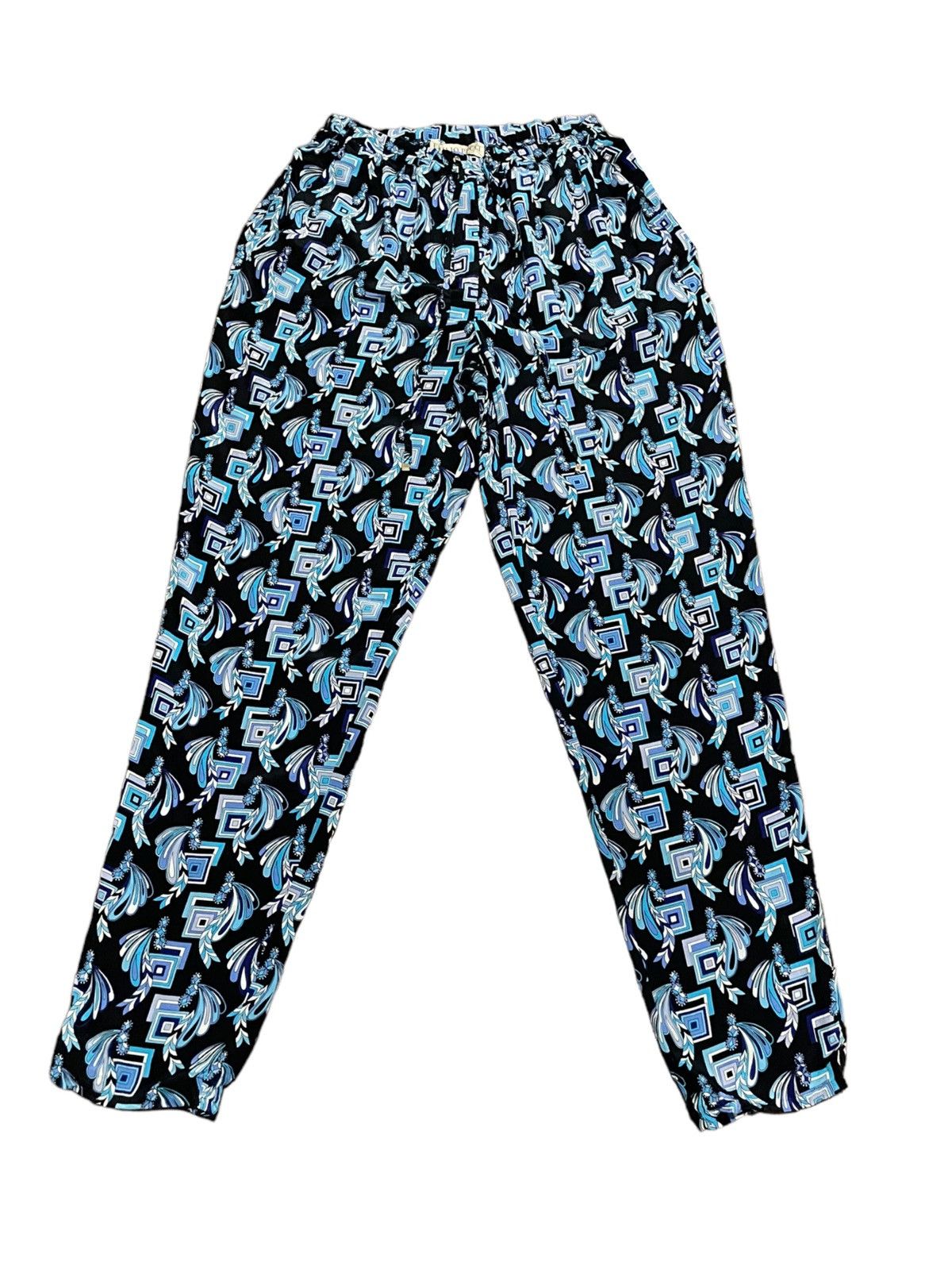 Emilio Pucci Emilio Pucci 💯 Silk Full-print Distressed Drawstring Pants Size 27" / US 4 / IT 40 - 5 Thumbnail