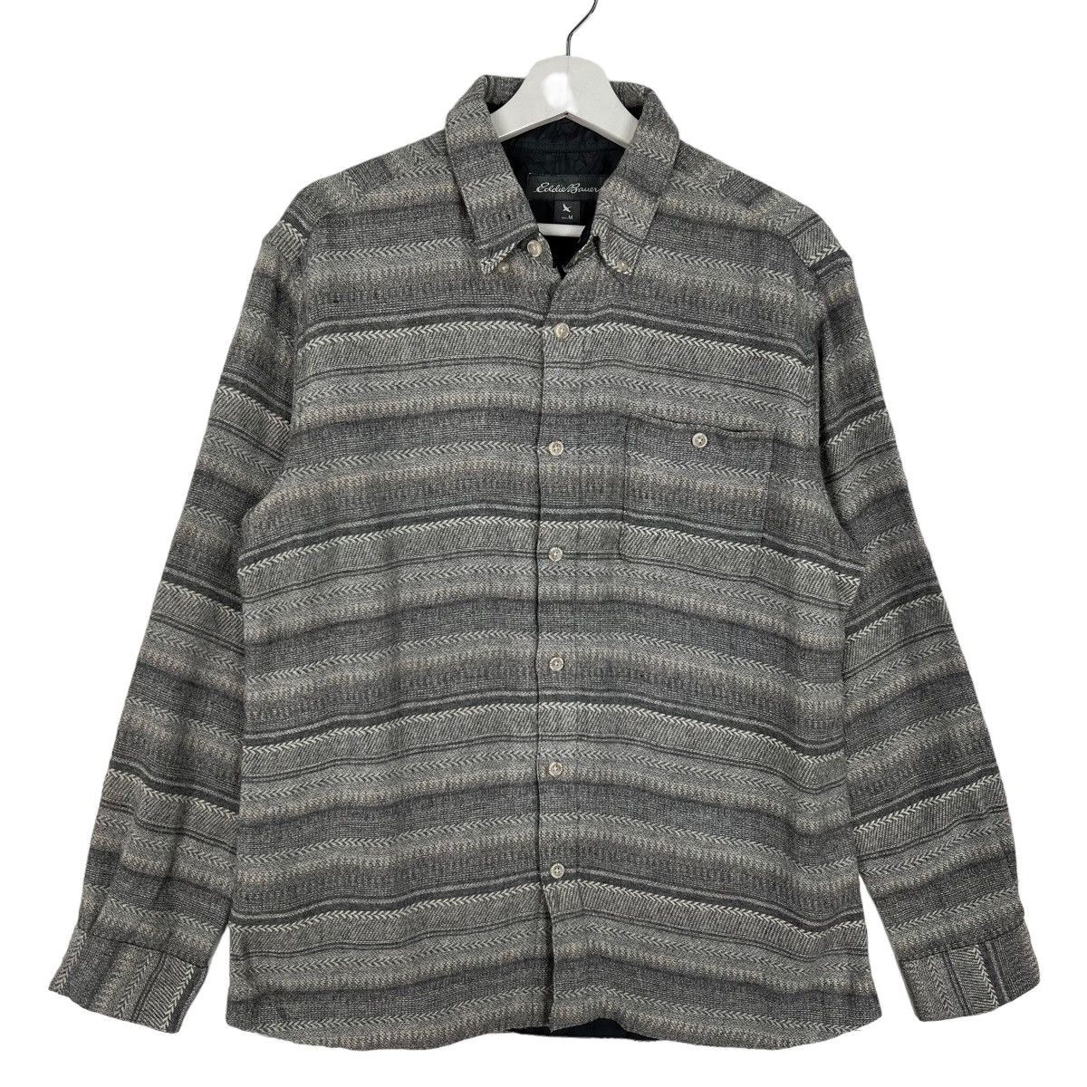 Eddie Bauer × Vintage 🔥 VINTAGE EDDIE BAUER WOOL STRIPE SHIRT CPO JACKET Size US M / EU 48-50 / 2 - 1 Thumbnail