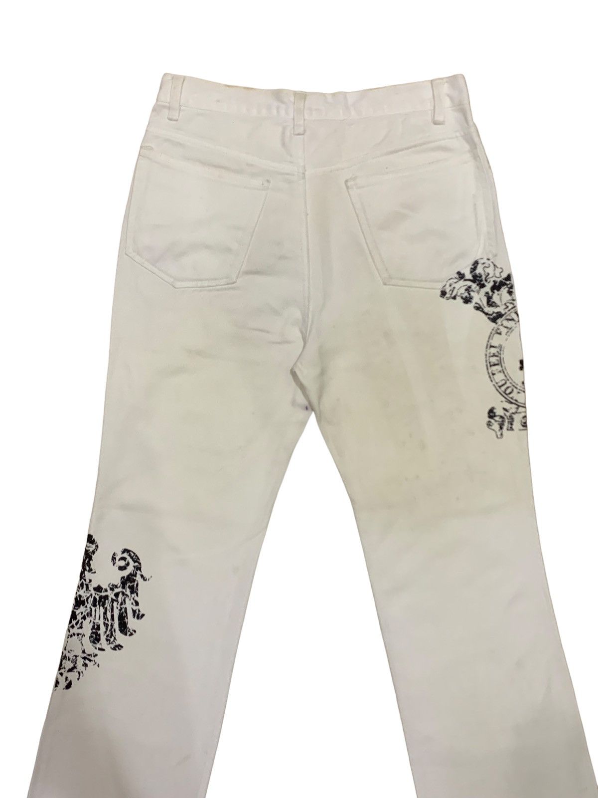 If Six Was Nine × Japanese Brand × Le Grande Bleu (L.G.B.) Vintage Japanese Datsu Studio Skull Punk Jeans Size US 32 / EU 48 - 10 Thumbnail