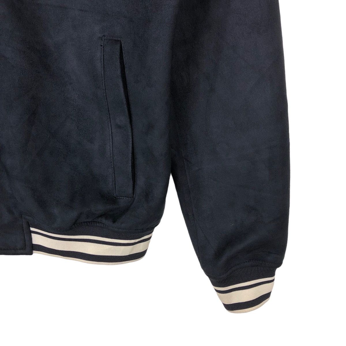 Japanese Brand VINTAGE SUEDE BOMBER JACKET ZARA JAPAN MADE ISSEY MIYAKE Size US S / EU 44-46 / 1 - 4 Thumbnail