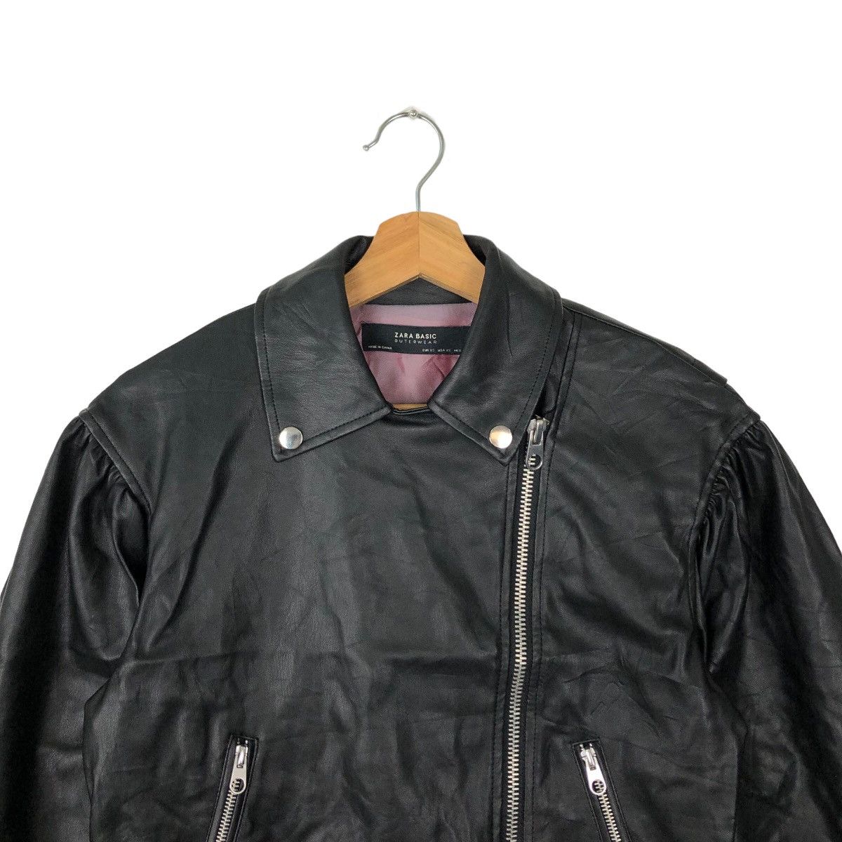 Japanese Brand VINTAGE SOFT LEATHER BOMBER JACKET ZARA JAPAN Size US XS / EU 42 / 0 - 2 Thumbnail