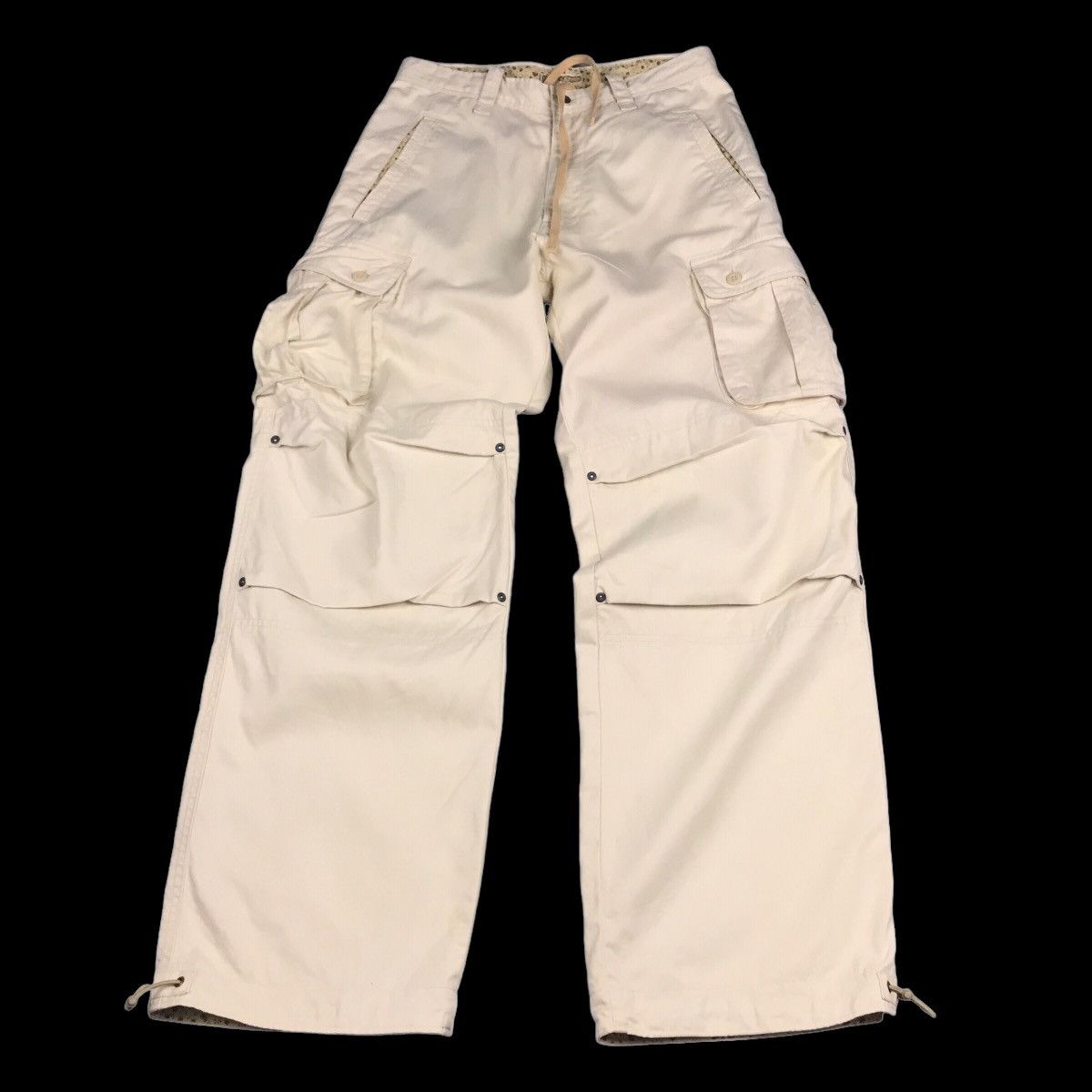 BAGGY CARGO SUNNY CLOUDS CARGO CREAM PANTS