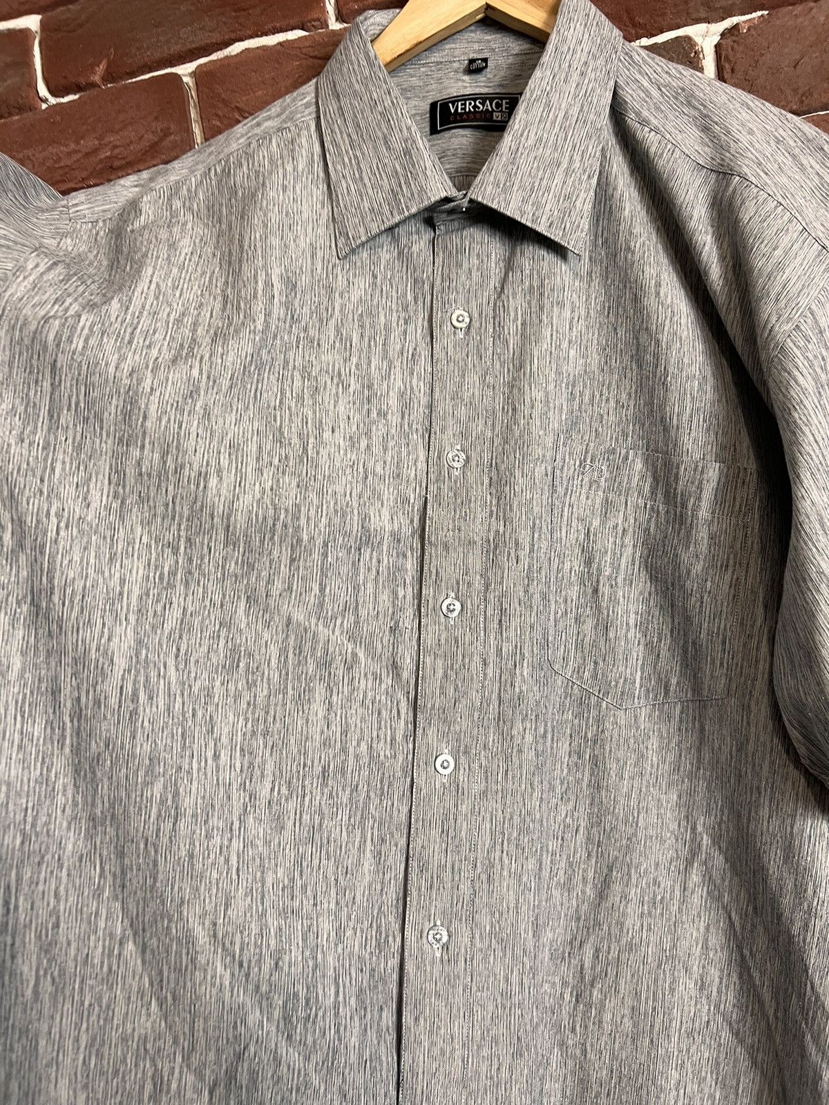Versace Jeans Couture Versace V2 Classic Vintage 90s Button Up Shirt Hype Designer Size US XL / EU 56 / 4 - 4 Thumbnail