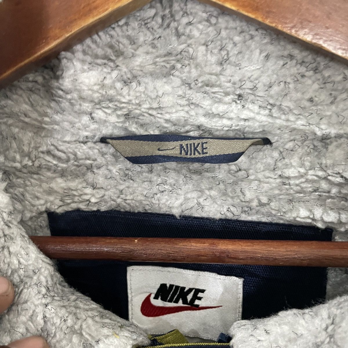 Nike Vintage 90s Nike Swoosh Big Logo Long Jacket Size US XL / EU 56 / 4 - 5 Thumbnail