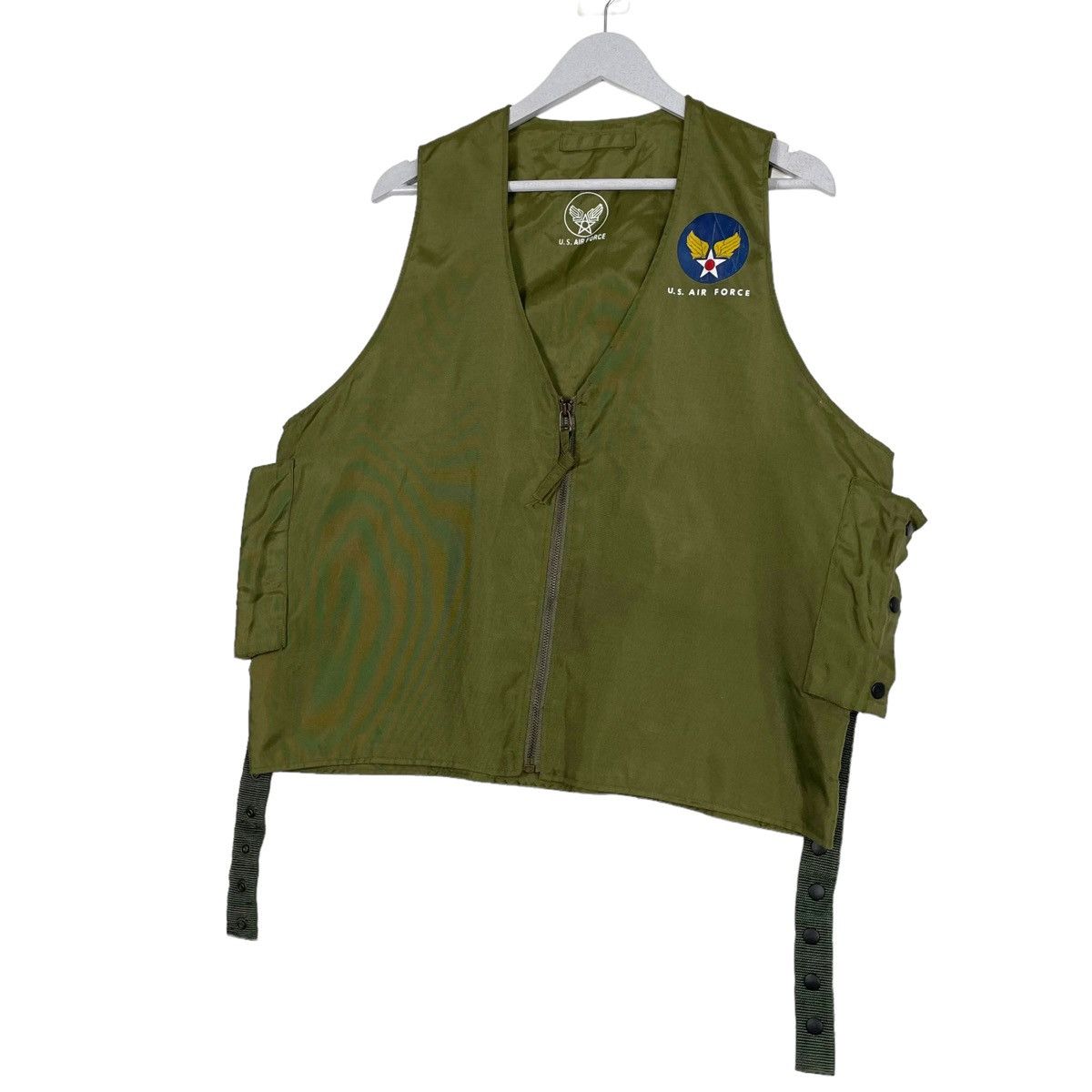 Japanese Brand × Vintage 💥BONDAGE PARACHUTE US AIRFORCE GREEN VEST Size US L / EU 52-54 / 3 - 2 Thumbnail