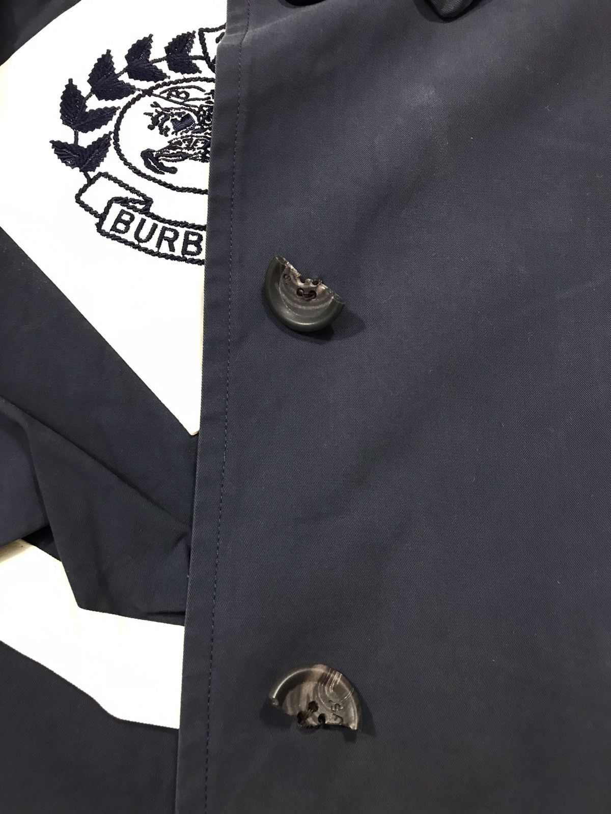 Burberry × Designer Burberrys Trench Coat Wool Jacket Embroidery Inner Design Size US M / EU 48-50 / 2 - 14 Thumbnail