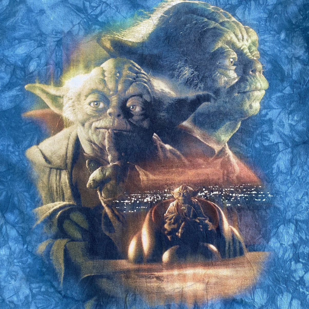 Liquid Blue Vintage 90’s Yoda Star Wars Liquid Blue Promo Movie T-Shirt Size US XL / EU 56 / 4 - 4 Thumbnail