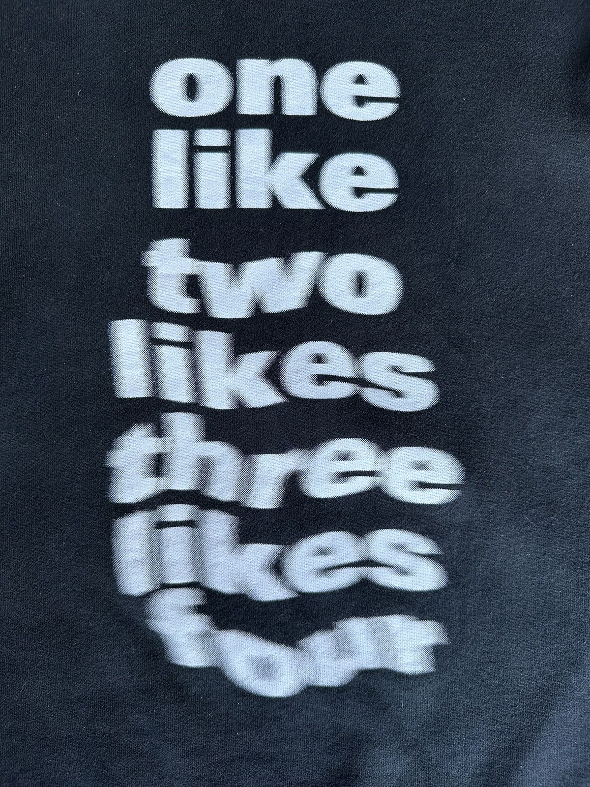 Balenciaga Blurred “One Like” hoodie (Winter 2020)
