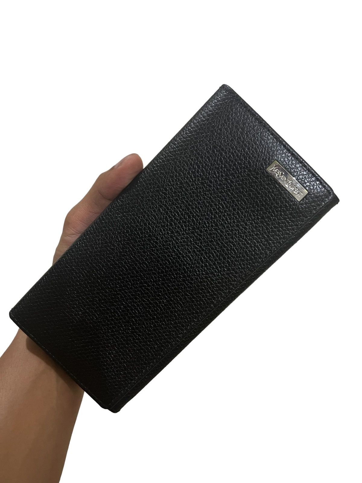Yves Saint Laurent Yves Saint Lauren Paris Bifold Minimal Leather Long Wallets Size ONE SIZE - 2 Thumbnail