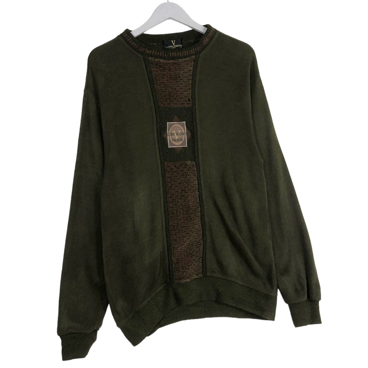 Designer × Japanese Brand × Vintage 💥90s CLAUDIO VALENTINO EMBROIDERY CREWNECK SWEATSHIRT Size US L / EU 52-54 / 3 - 3 Thumbnail