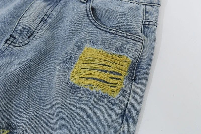 Japanese Brand × Jean Embroidered Patch Denim Ripped Streetwear Jeans Size US 32 / EU 48 - 8 Thumbnail
