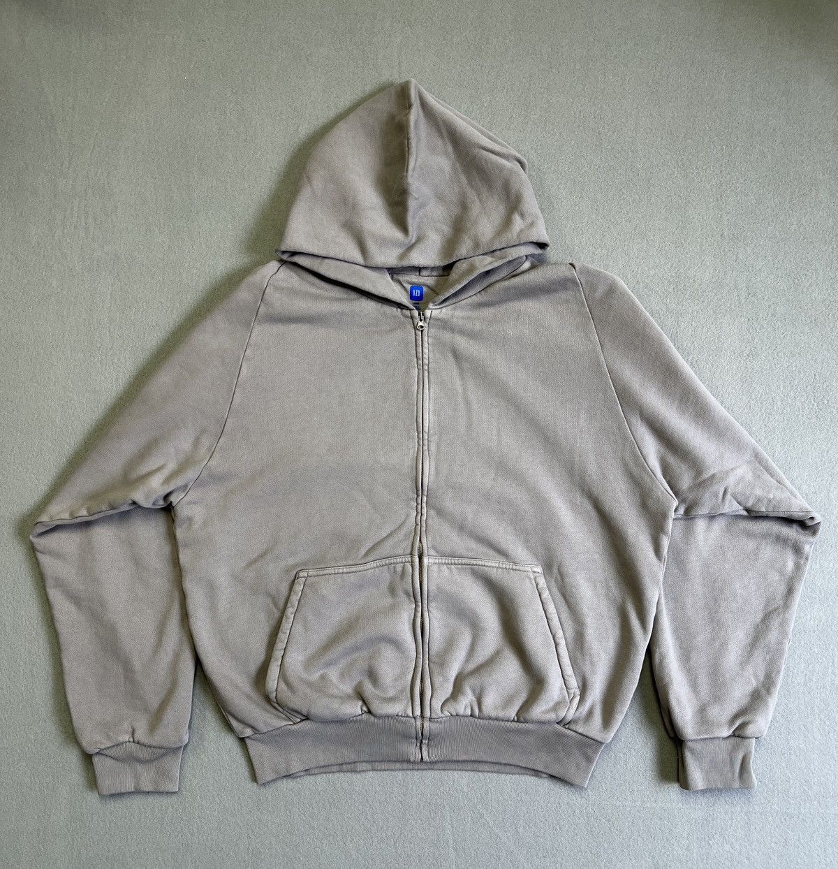 Gap Yeezy Gap Hoodie Zip Up Light Gray UNRELEASED | Grailed