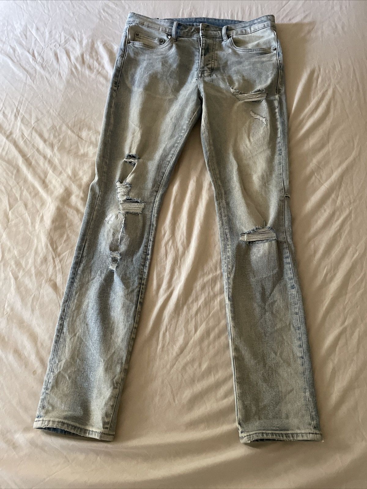 Ksubi Ksubi Chitch Punk Blue Thrashed Size 31 Size US 31 - 1 Thumbnail