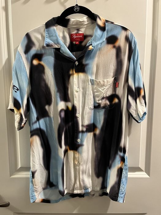 Supreme Supreme FW20 Rayon Blue S/S Penguin Shirt | Grailed