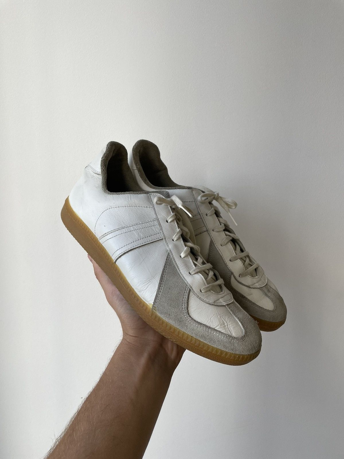 Vintage BW Sport GAT Leather Military Sneakers | Grailed