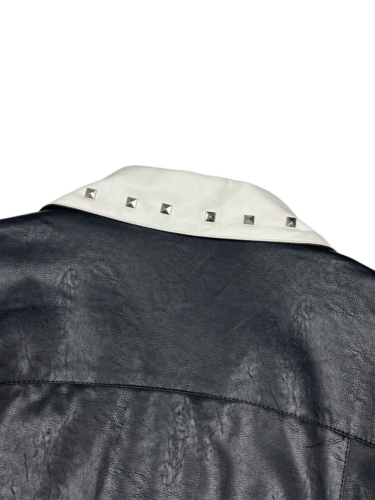 BERNINGS SHO Bernings Sho Studded Double Collar Faux Leather Jacket Size US S / EU 44-46 / 1 - 8 Thumbnail