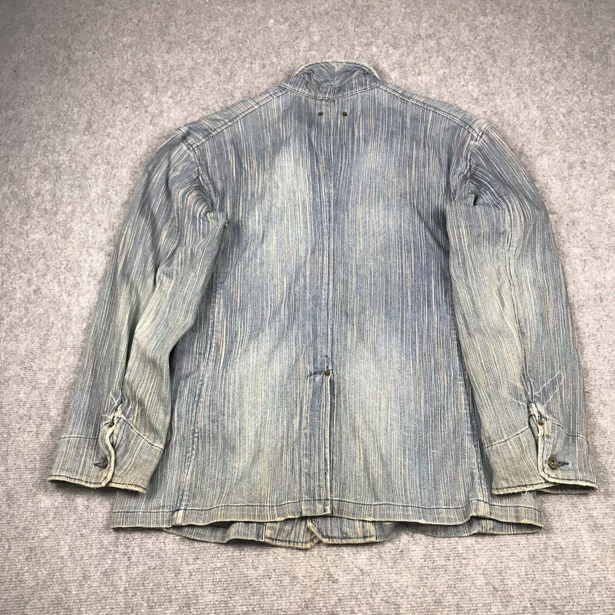 Blue Blue Japan × Japanese Brand DENIM JAPANESE BUTTON UP JACKET Size US L / EU 52-54 / 3 - 10 Thumbnail