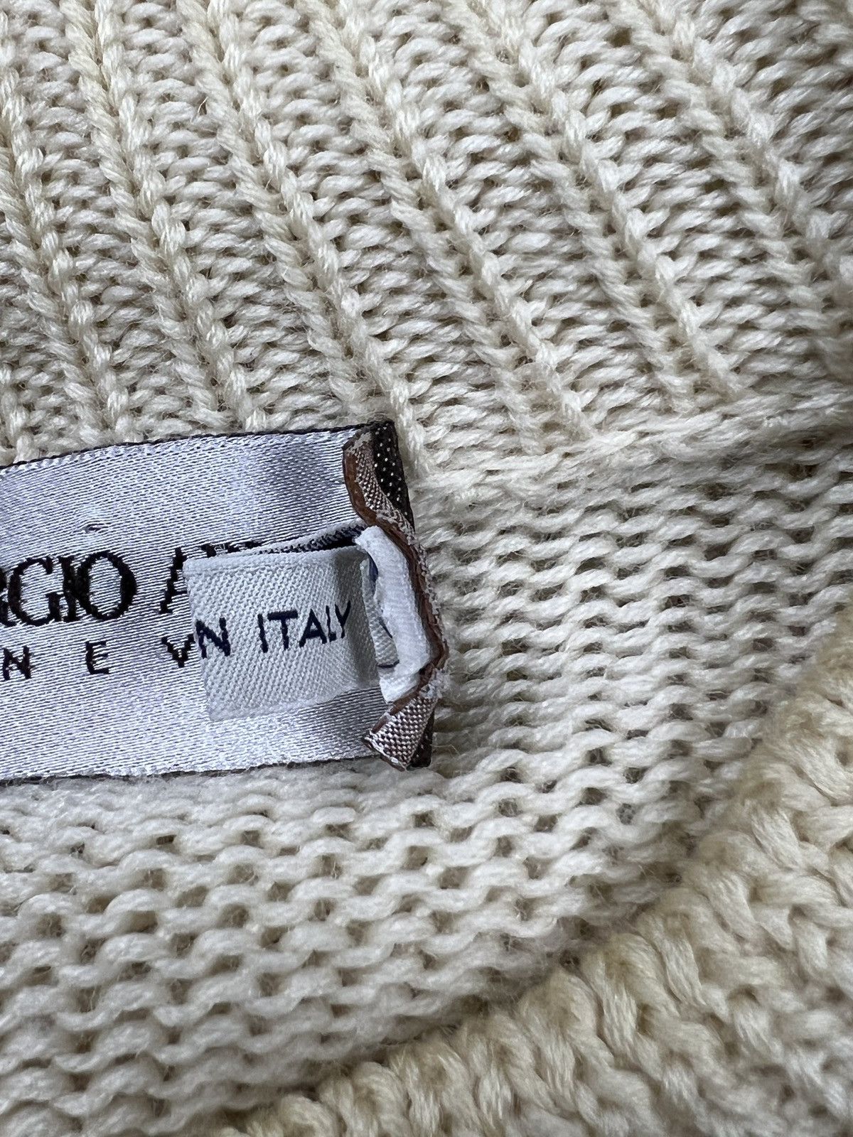 Giorgio Armani Vintage Giorgio Armani Neve AW02 Hybrid Knit Sweater Size US M / EU 48-50 / 2 - 15 Thumbnail