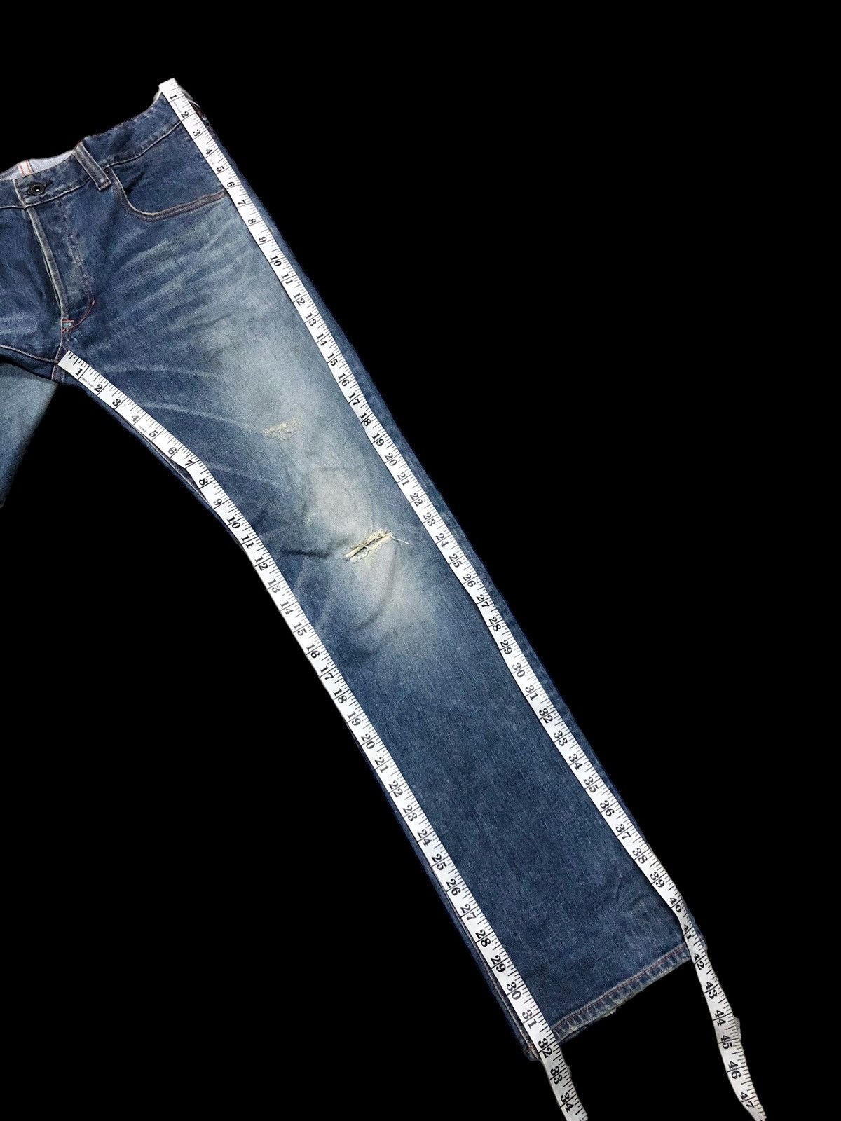 Japanese Brand STRECTHABLE THE FOURTHIRTY BRAND DISTRESSED DENIM Size US 31 - 9 Thumbnail