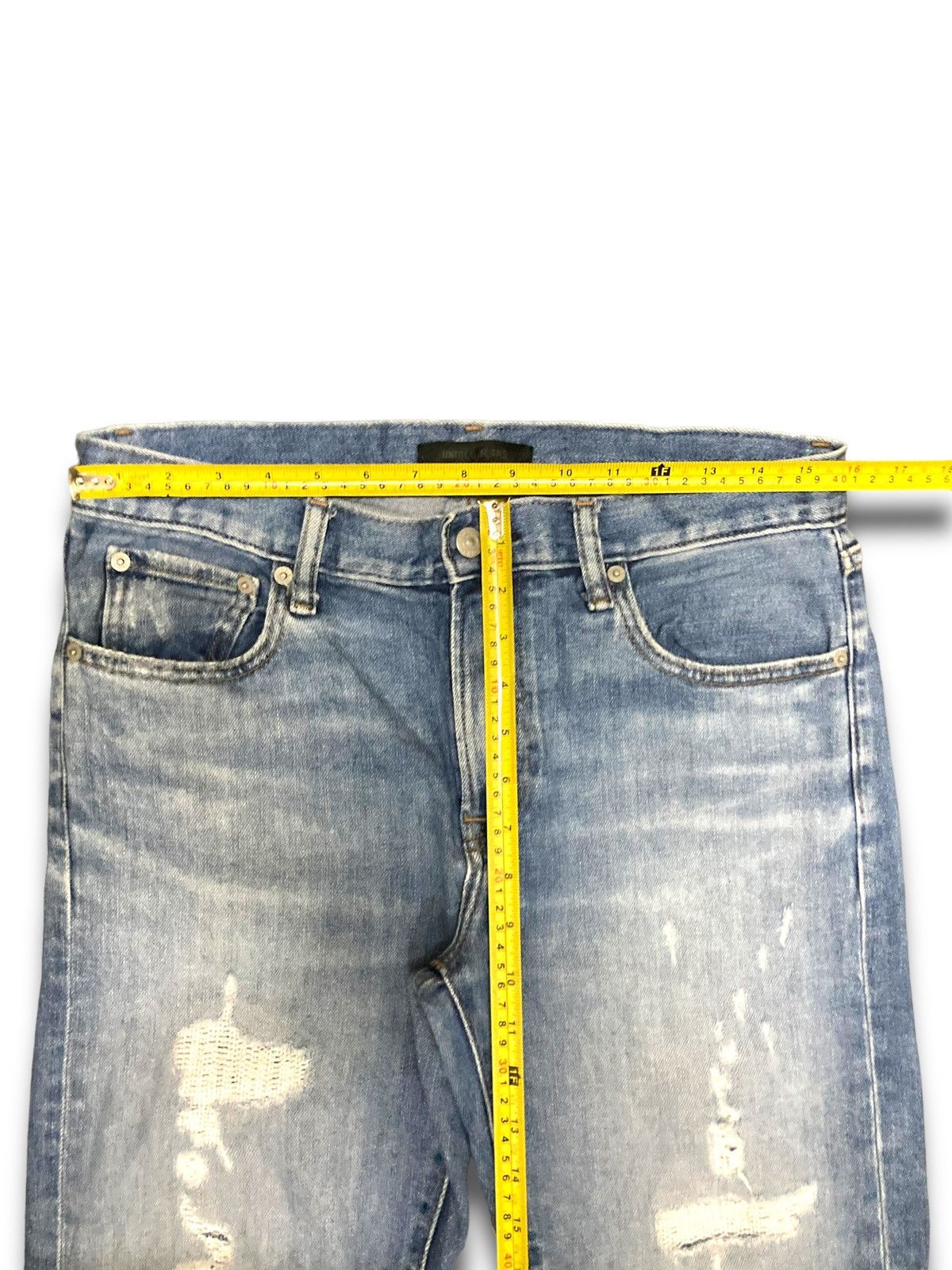 Jun Takahashi × Uniqlo × Vintage Vintage 90s Japan Distressed Denim Size US 31 - 13 Thumbnail