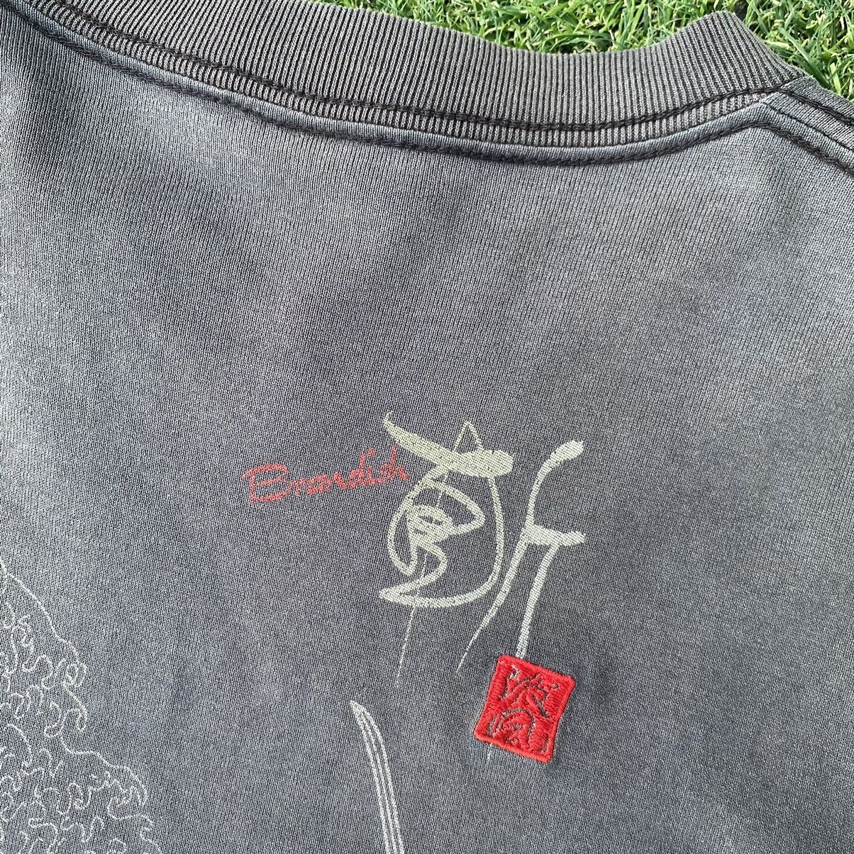 Japanese Brand Thrashed Faded Vintage Y2K Grass Hither Samurai Surf L/S Tee Size US L / EU 52-54 / 3 - 6 Thumbnail